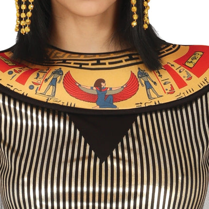 Cleopatra Kostuum Zwart Goud Dames - Partywinkel - 8434077861677