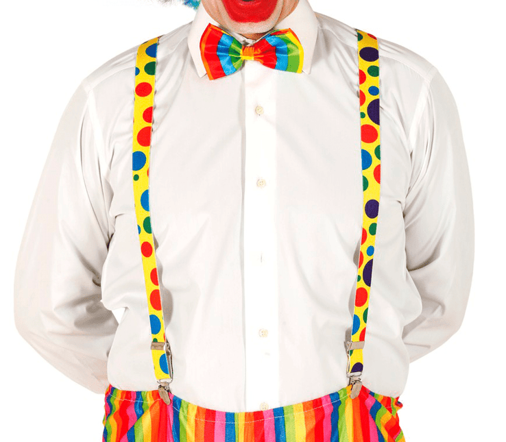 Clown Bretels Stippen 92cm van Fiestas Guirca koop je bij Partywinkel