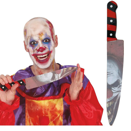 Clown Nep Mes 37cm - Partywinkel - 8434077164471
