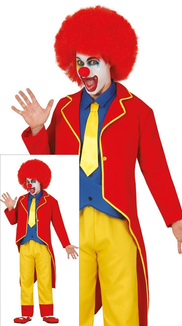 Clown Pak Rood Blauw Geel van Fiestas Guirca koop je bij Partywinkel