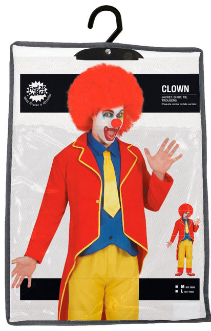 Clown Pak Rood Blauw Geel van Fiestas Guirca koop je bij Partywinkel