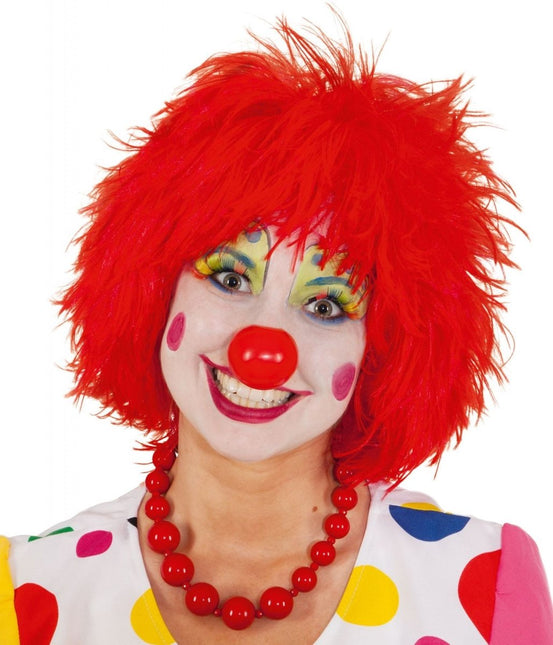 Clowns pruik Rood van Orlob koop je bij Partywinkel