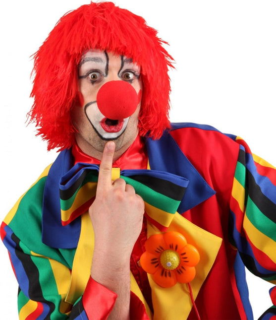 Clowns pruik Rood van Orlob koop je bij Partywinkel