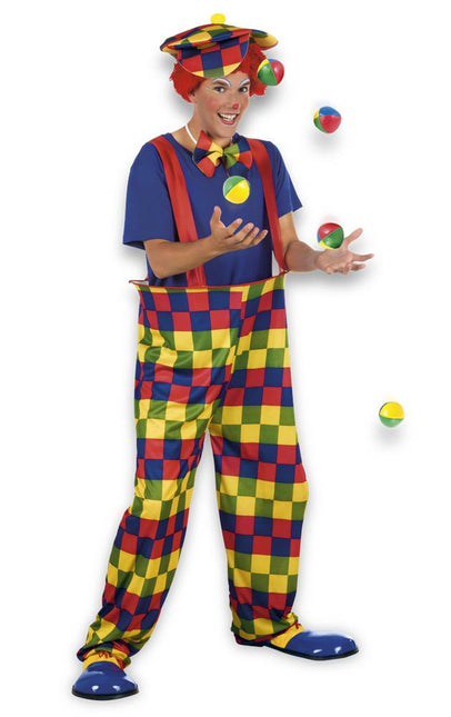 Clownspak Gekleurd M/L - Partywinkel - 8712026838261