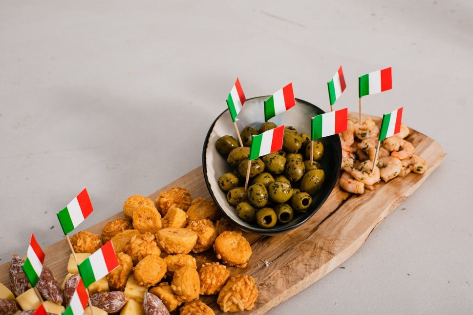 Cocktailprikkers Italie 8cm 50st van WeFiesta koop je bij Partywinkel