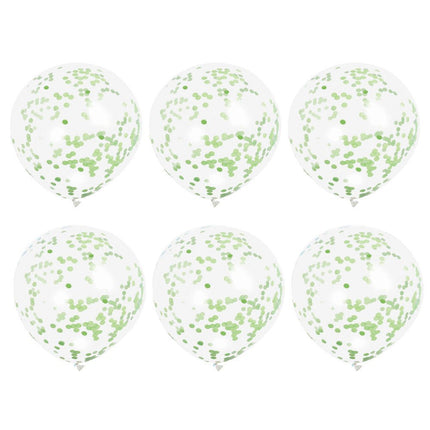 Confertti Ballonnen Lime Groen 40cm 6st van Unique koop je bij Partywinkel