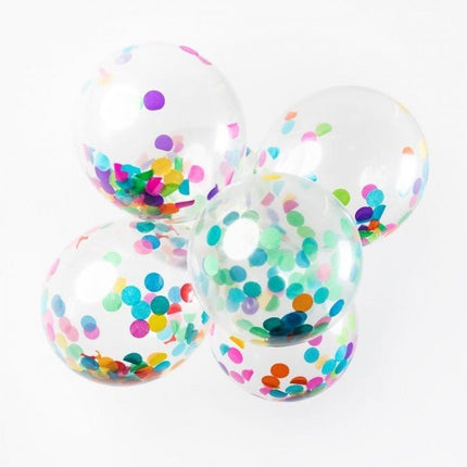 Confetti Ballonnen Gekleurd 30cm 6st van WeFiesta koop je bij Partywinkel
