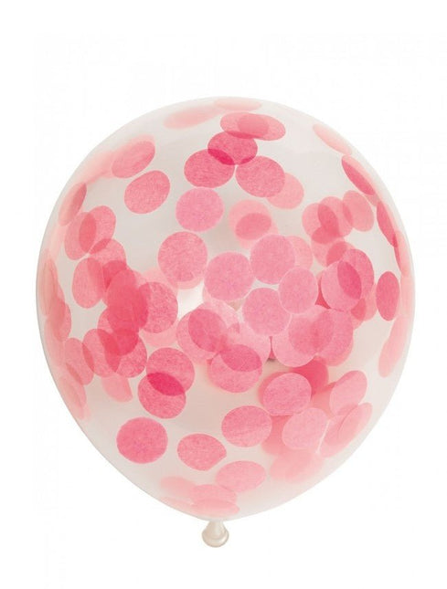 Confetti Ballonnen Lichtroze 30cm 6st van WeFiesta koop je bij Partywinkel