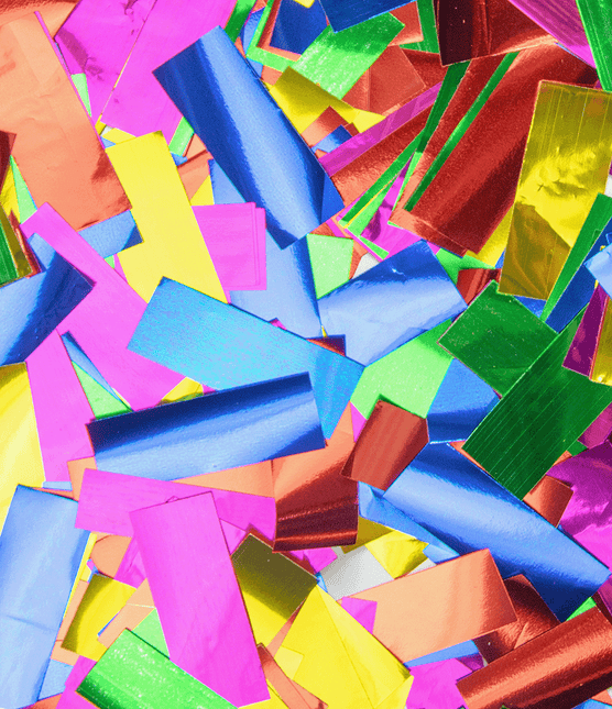 Confetti kanon 60 cm - Meerkleurig folie van Paper Dreams koop je bij Partywinkel