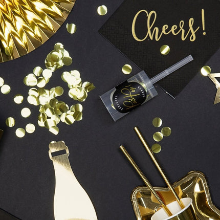 Confetti Kanon Goud 18cm van Partydeco koop je bij Partywinkel