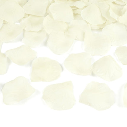 Confetti Kanon Vanille Creme Rozenblaadjes 80cm van Partydeco koop je bij Partywinkel
