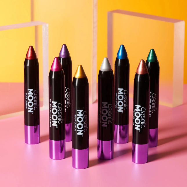 Cosmic Moon Metallic Body Crayons Purple 3.2g van Moon Creations koop je bij Partywinkel