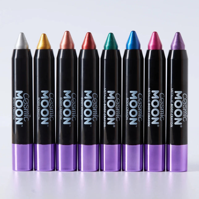 Cosmic Moon Metallic Body Crayons Purple 3.2g van Moon Creations koop je bij Partywinkel