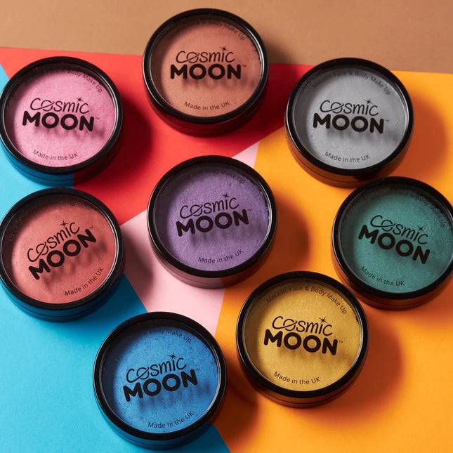 Cosmic Moon Metallic Pro Face Paint Rose Gold 36g van Moon Creations koop je bij Partywinkel