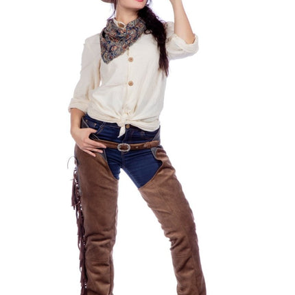 Cowboy Broek Bruin Dames van Wilbers & Wilbers koop je bij Partywinkel