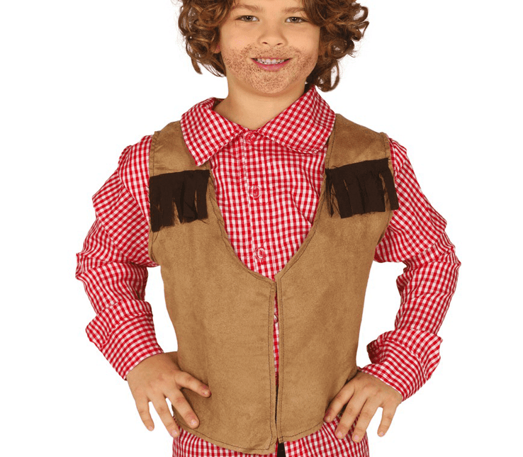 Cowboy Gilet Kind 5/7 jaar van Fiestas Guirca koop je bij Partywinkel