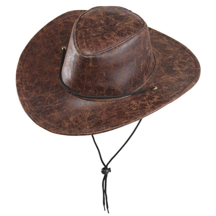 Cowboy Hoed Lederlook van Widmann koop je bij Partywinkel