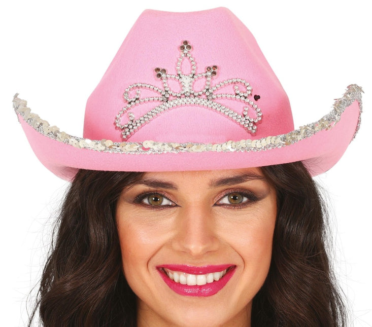 Cowboy Hoed Roze Dames - Partywinkel - 8434077135839