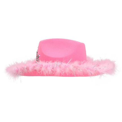 Cowboy Hoed Roze Led van Boland koop je bij Partywinkel