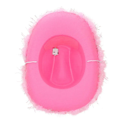 Cowboy Hoed Roze Led van Boland koop je bij Partywinkel