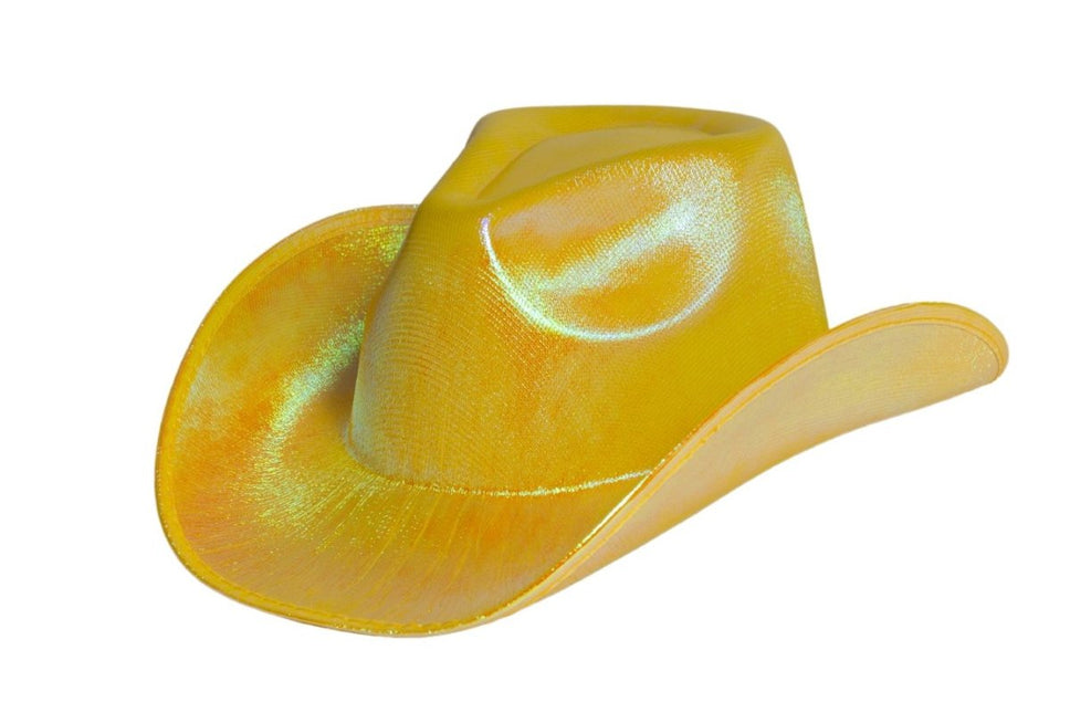 Cowboy Hoed Shiny Goud van Partychimp koop je bij Partywinkel