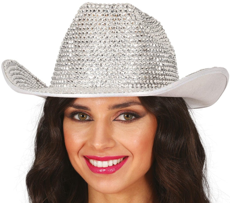 Cowboy Hoed Zilver - Partywinkel - 8434077137963