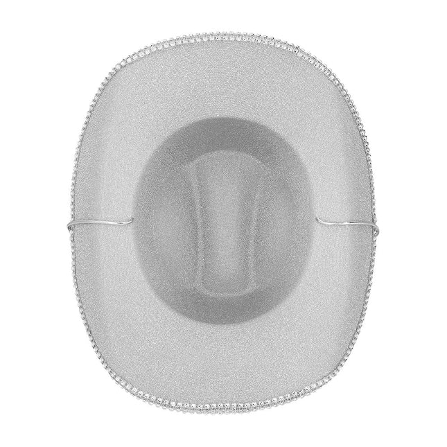 Cowboy Hoed Zilver Glinsterend van Boland koop je bij Partywinkel
