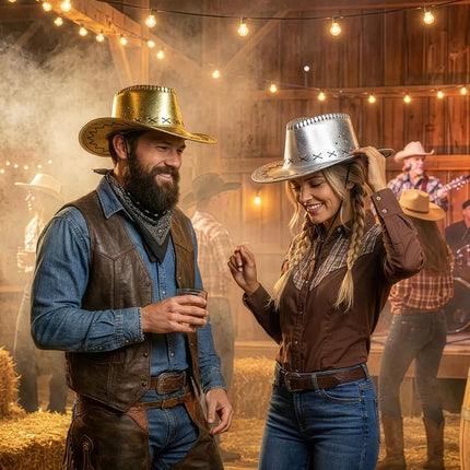 Cowboy Hoed Zilver Savanne van Boland koop je bij Partywinkel