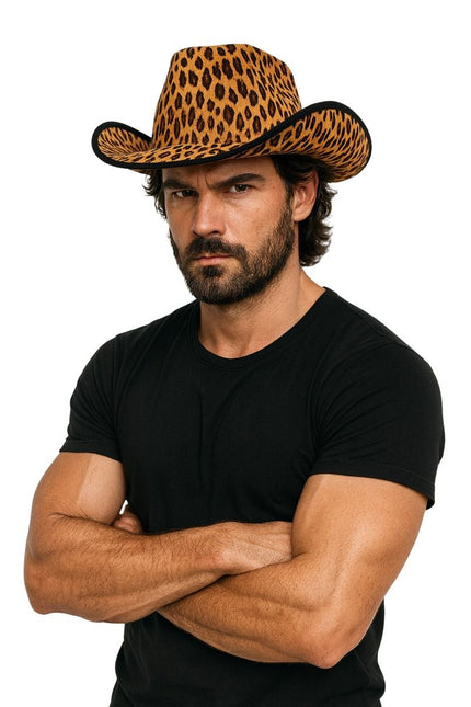Cowboyhoed Luipaard van Partychimp koop je bij Partywinkel