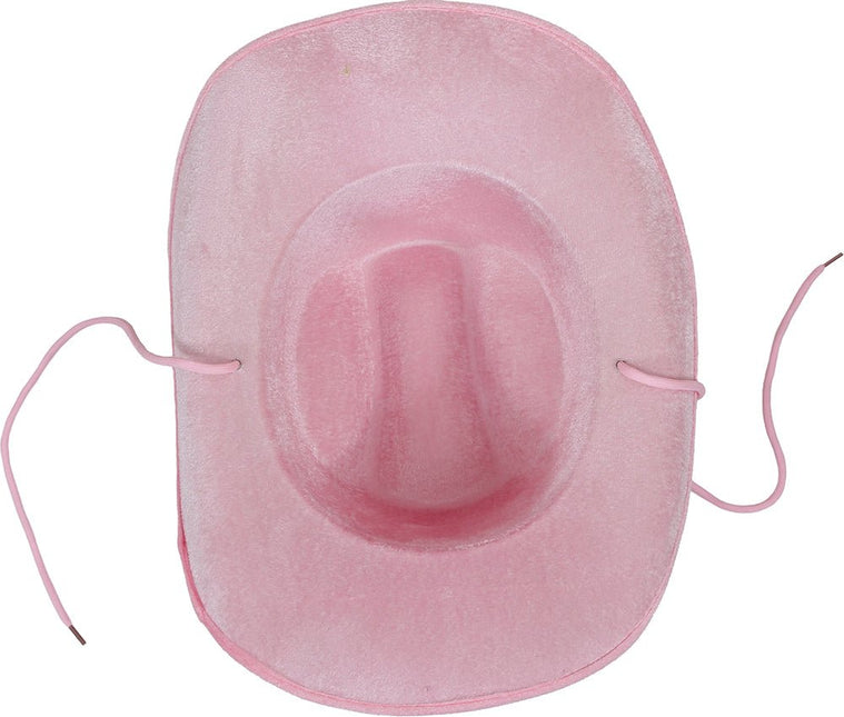 Cowgirl Hoed Wit Roze Koeien Print van Fiestas Guirca koop je bij Partywinkel