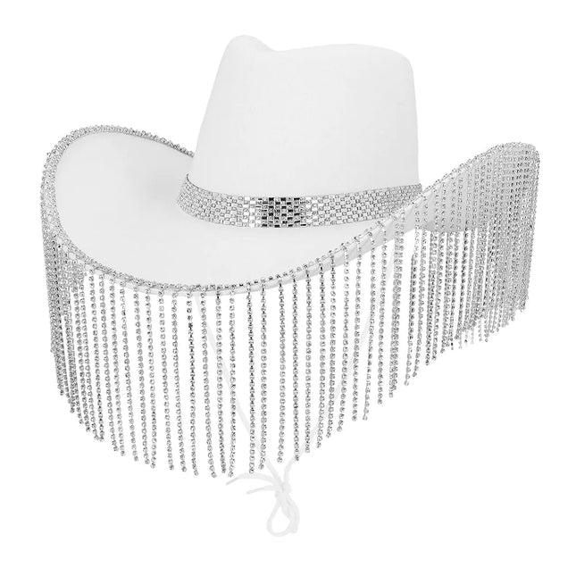 Cowgirl Hoed Wit Showgirl van Boland koop je bij Partywinkel