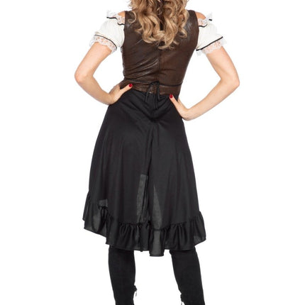 Cowgirl Jurk Dames Met Corset van Wilbers & Wilbers koop je bij Partywinkel