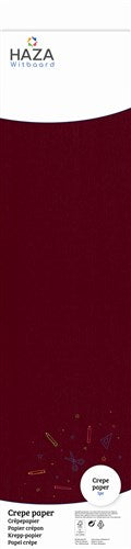 Papier crépon bordeaux (250x50cm)