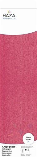 Papier crépon cerise (FSC, 250x50cm)