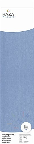 Papier crépon bleu moyen (250x50cm)
