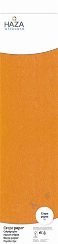 Papier crépon orange (FSC, 250x50cm)