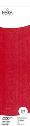 Papier crépon rouge (FSC, 250x50cm)
