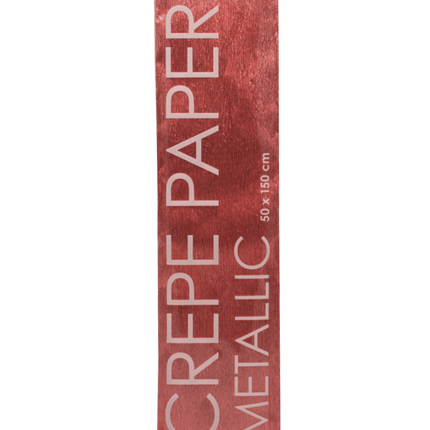 Crepe Papier Rose Goud Metallic 50cm 1,5m van WeFiesta koop je bij Partywinkel