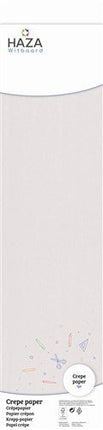 Crepe papier wit (FSC, 250x50cm) van Haza Witbaard koop je bij Partywinkel