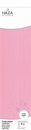 Crepe papier zalmrose (250x50cm) van Haza Witbaard koop je bij Partywinkel