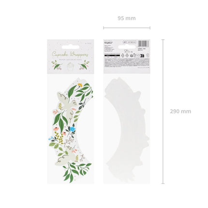 Cupcake Vormpjes Bloemen 6st van Partydeco koop je bij Partywinkel