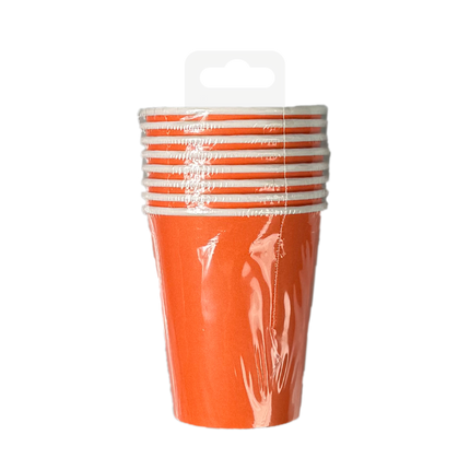 Coupes orange 7cm 8pcs