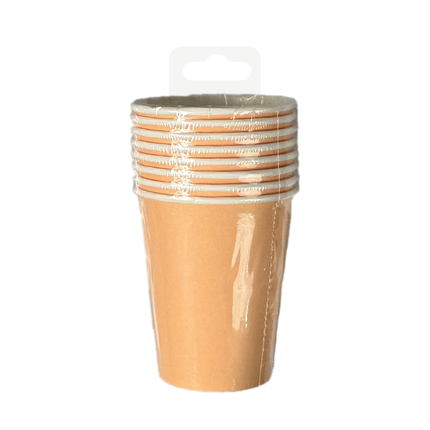 Coupes orange pastel 7cm 8pcs