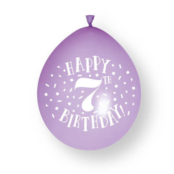 10 pièces Happy 7th Birthday 23cm ballons en latex