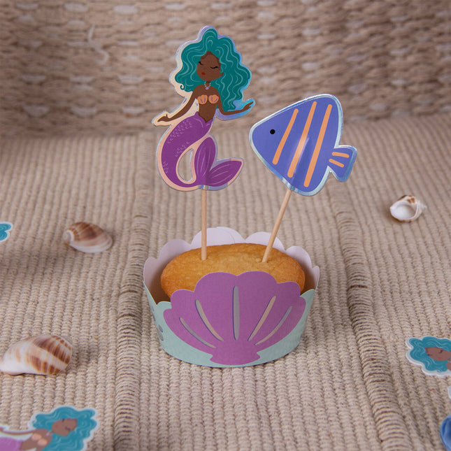 Set de décoration pour sirène 6 pièces