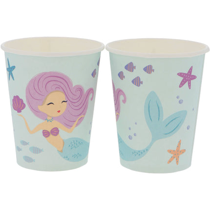 Gobelets Mermaid 250ml 8pcs