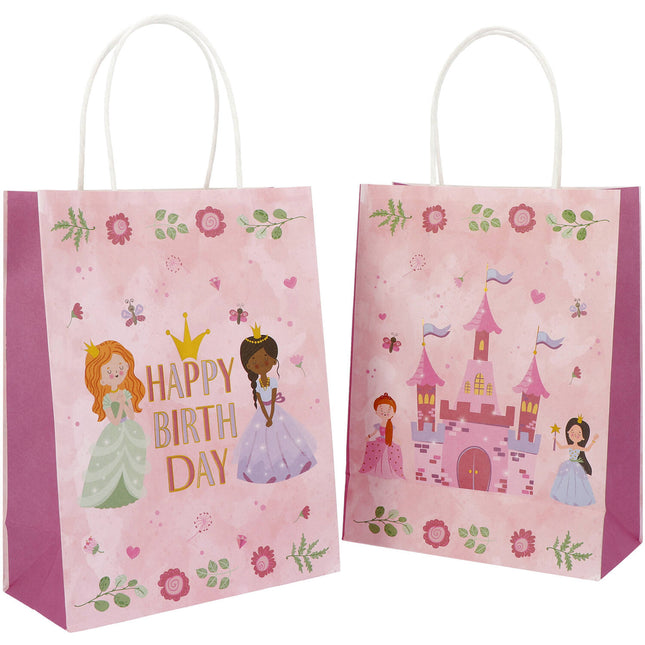 Sacs de fête pour princesses 27cm 6pcs