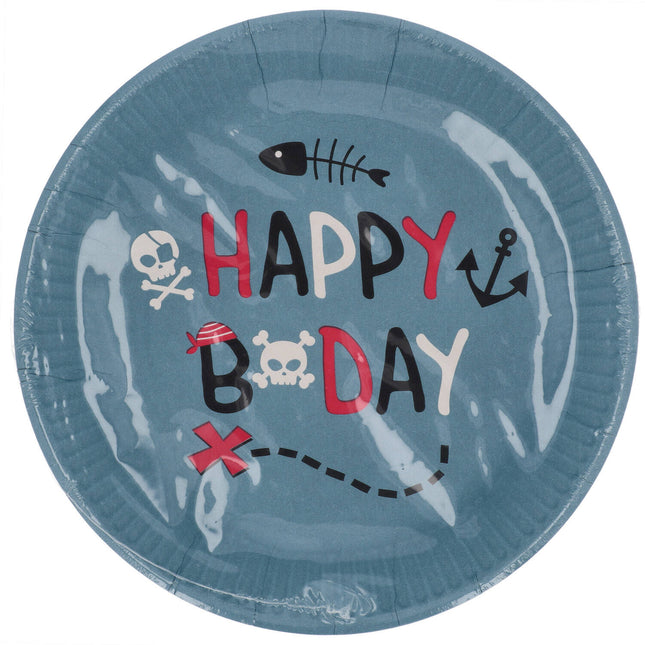 Assiettes Pirate 23cm 8pcs