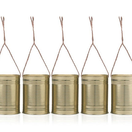 Decoratie Blikken 10cm 5st van Partydeco koop je bij Partywinkel