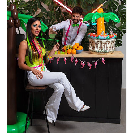 Decoratie Palmbladeren 33cm 4st van Boland koop je bij Partywinkel